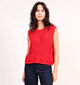 Pieces Jessie Knit Gilet en Rouge pour femmes (362259)