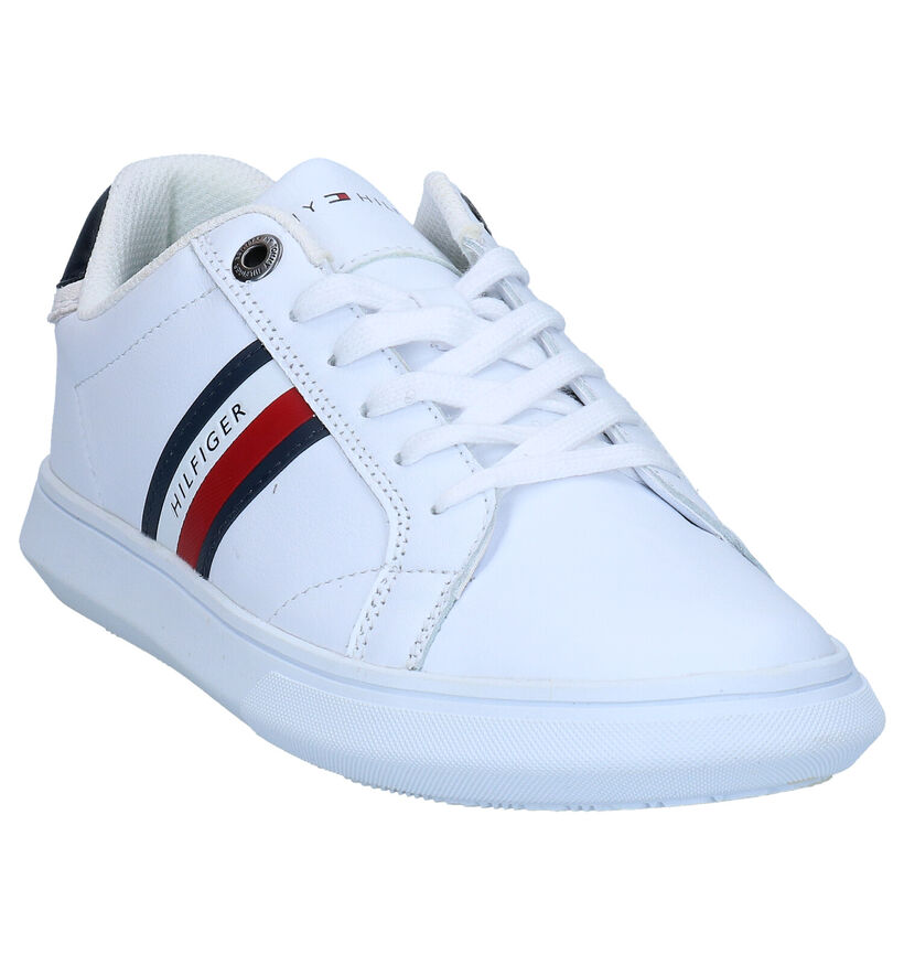 Tommy Hilfiger Essential Leather Cupsole Baskets en Blanc en cuir (279958)