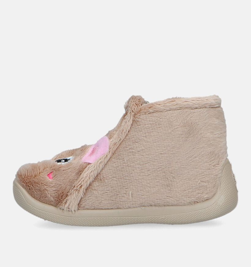 Milo & Mila Pantoufles pour bébé en Beige pour filles (348620)