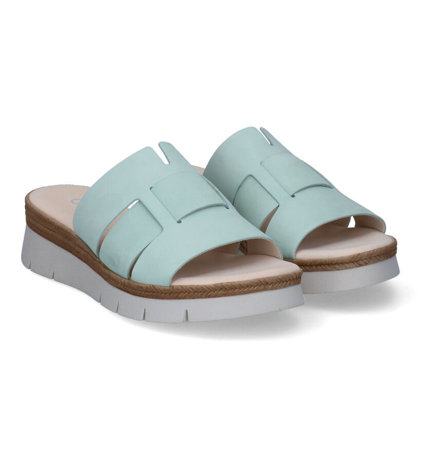 Gabor Groene Slippers in nubuck (306735)
