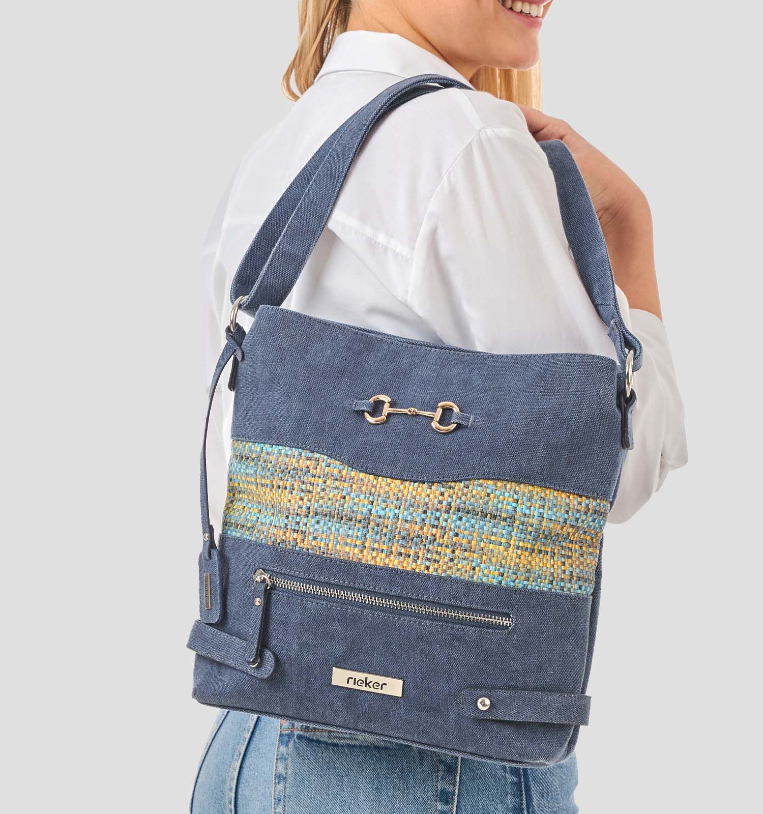 Rieker Blauwe Crossbody tas Dames Crossbody tassen Online op TORFS.BE