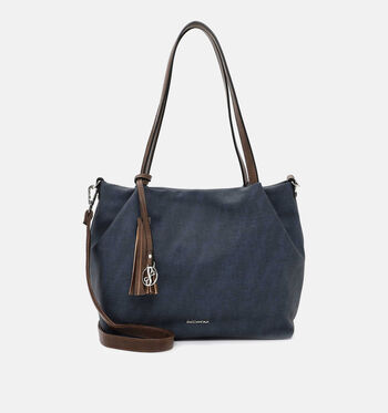 Emily & Noah Shoppers Beige/Cognac/Blauw