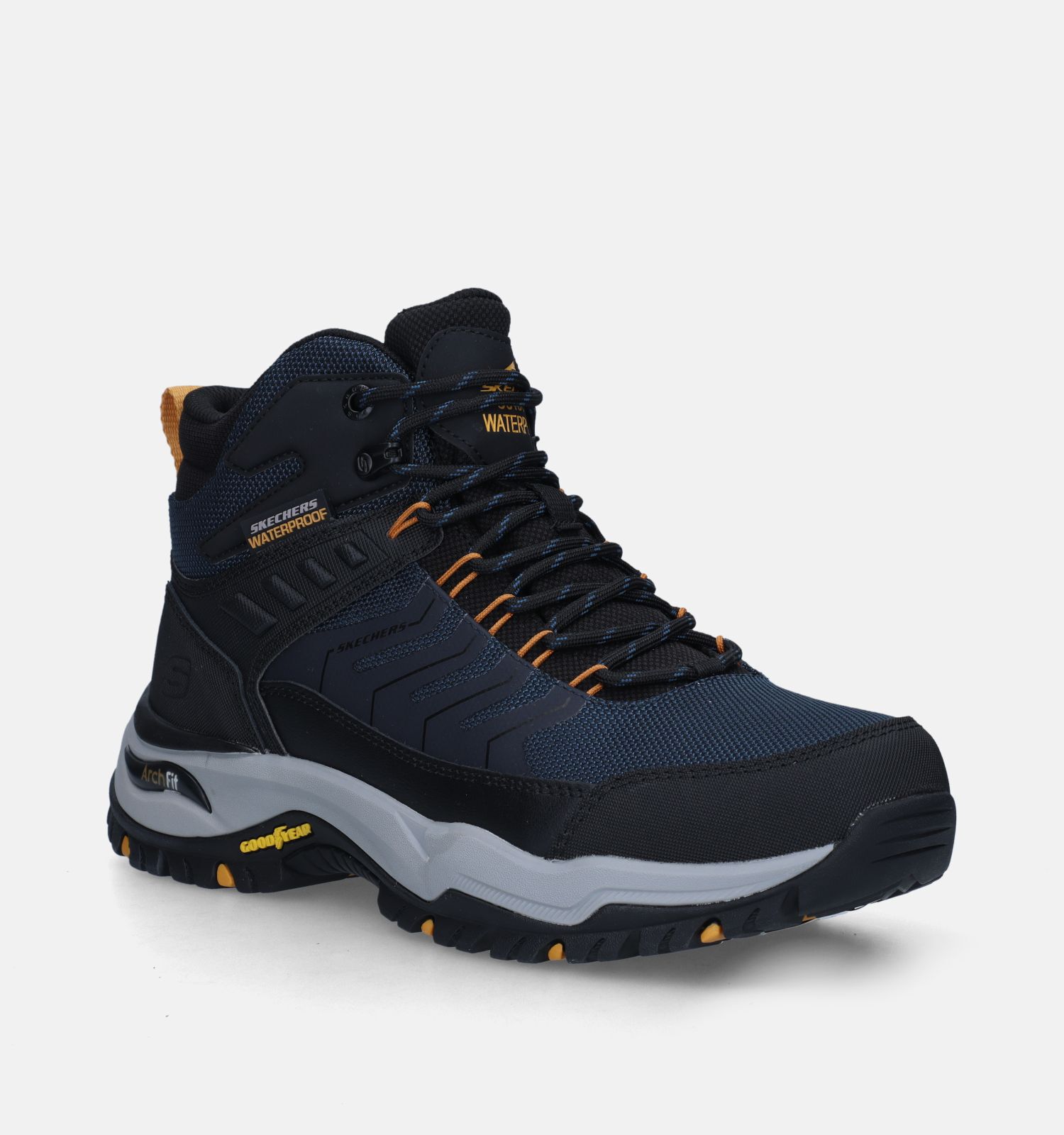 Skechers Arch Fit Dawson Raveno Blauwe Wandelschoenen Heren Outdoorschoenen Online op TORFS.BE