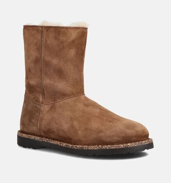 Birkenstock Boots SUEDE LEATHER BLACK/SUEDE LEATHER DARK TEA
