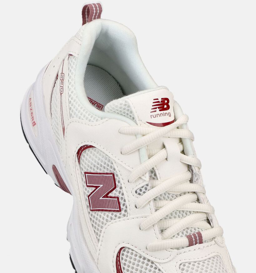 New Balance 530 Witte/Donkerroze Sneakers voor meisjes (366211) - geschikt voor steunzolen