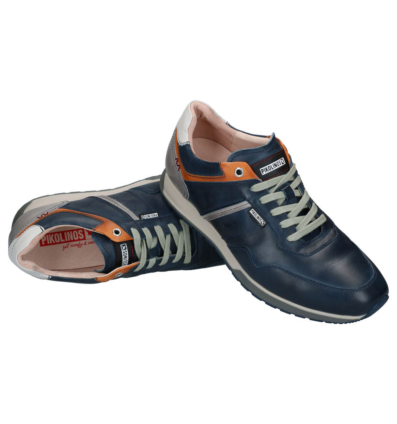 Pikolinos Chaussures à lacets en Bleu foncé en cuir (299926)