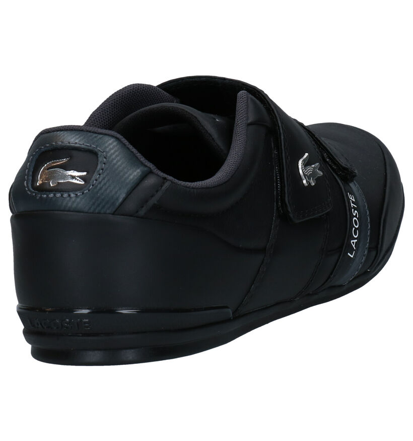 Lacoste Misano Strap Chaussures à velcro en Noir en cuir (286854)