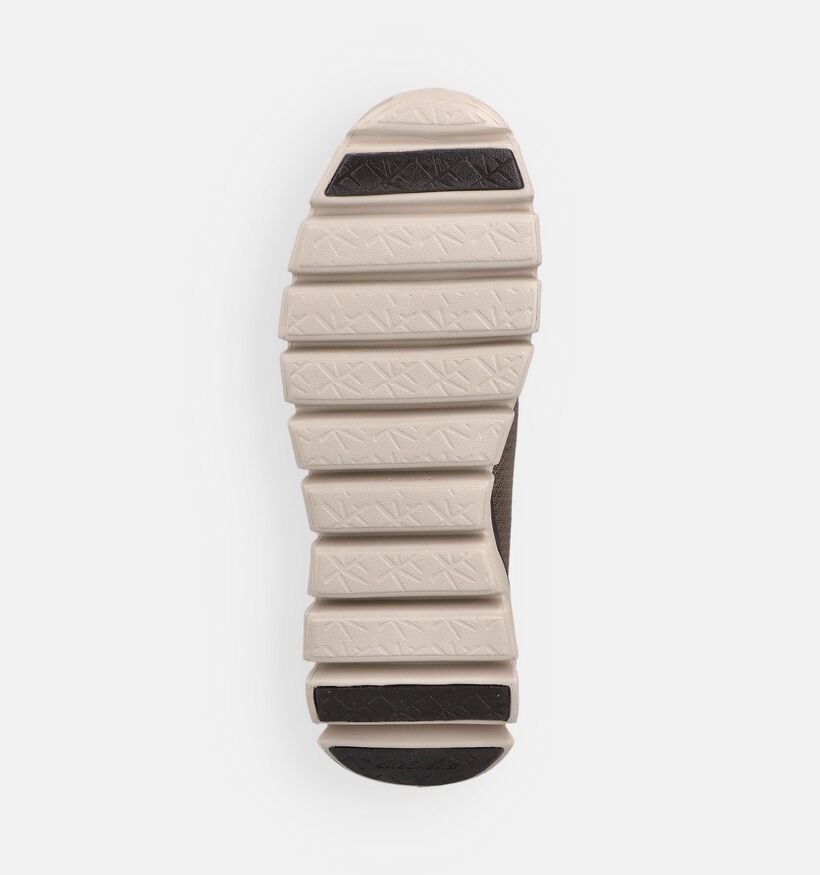 Skechers Glide-Step Noxus Baskets Slip-ins en Marron pour hommes (371084)