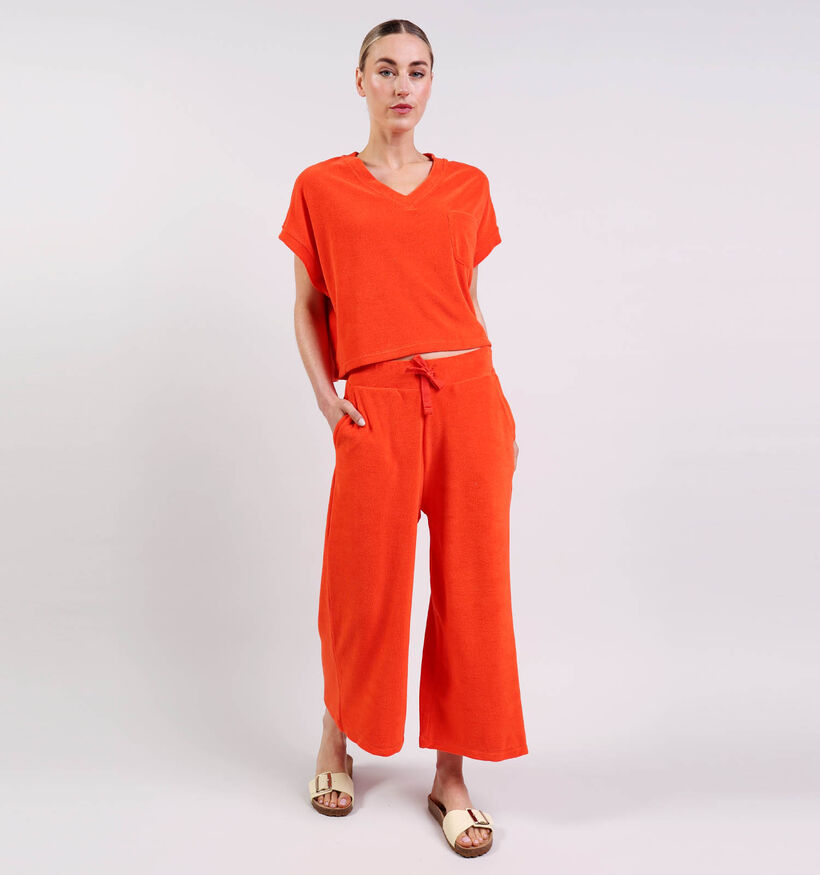 The Shirt Project Oranje Geklede Broek voor dames (376279)