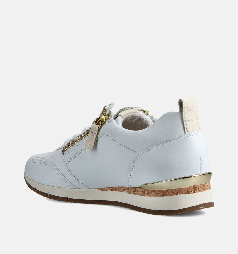 Gabor Witte Geklede Sneakers voor dames (371152) - geschikt voor steunzolen