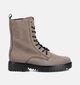Gabor Bottines à Lacets en Taupe pour femmes (363110) - pour semelles orthopédiques