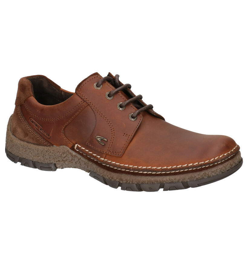 Camel Active Bormio Cognac Casual Schoenen in daim (259395)