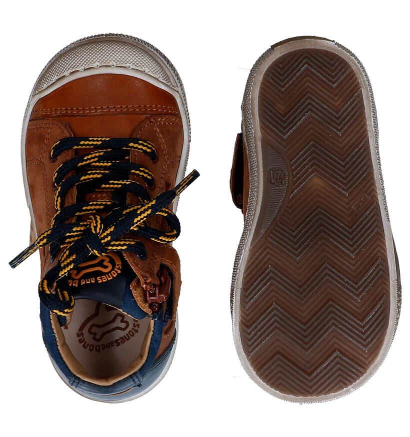 STONES and BONES Leno Chaussures enfants en Cognac en cuir (295158)