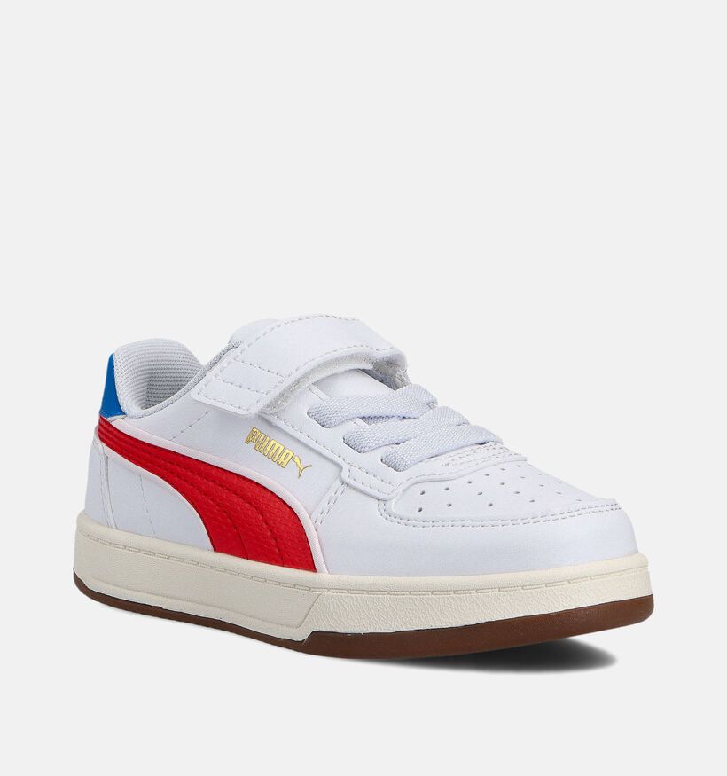 Puma Caven 2.0 Retro Witte Sneakers voor jongens, meisjes (359194) - geschikt voor steunzolen