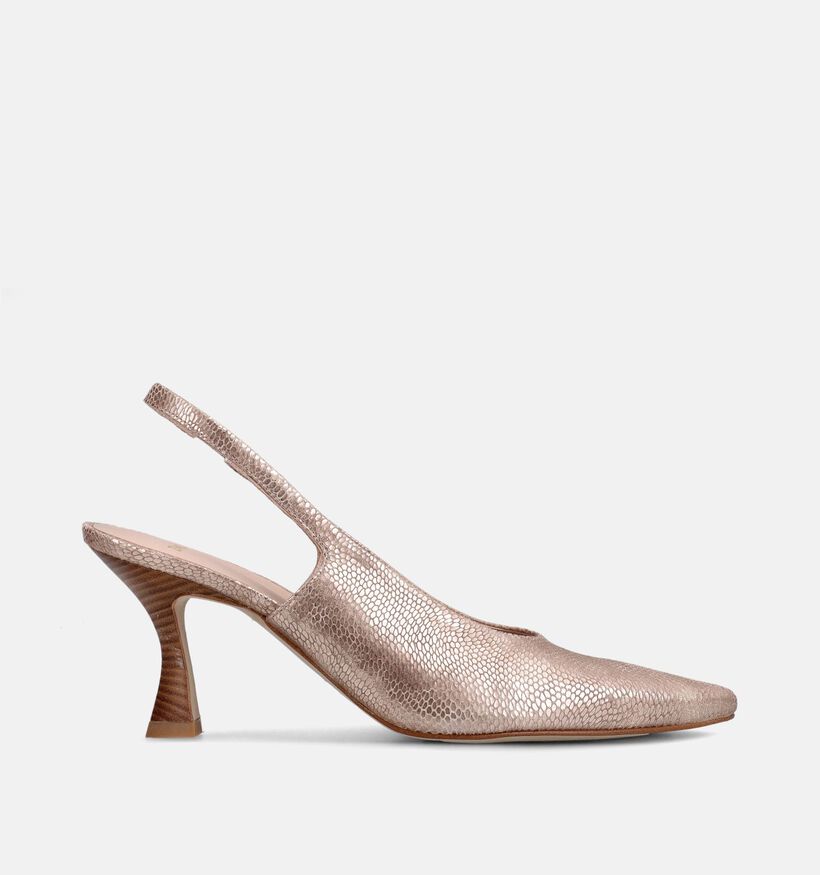Zinda Escarpins slingback en Or pour femmes (373653)