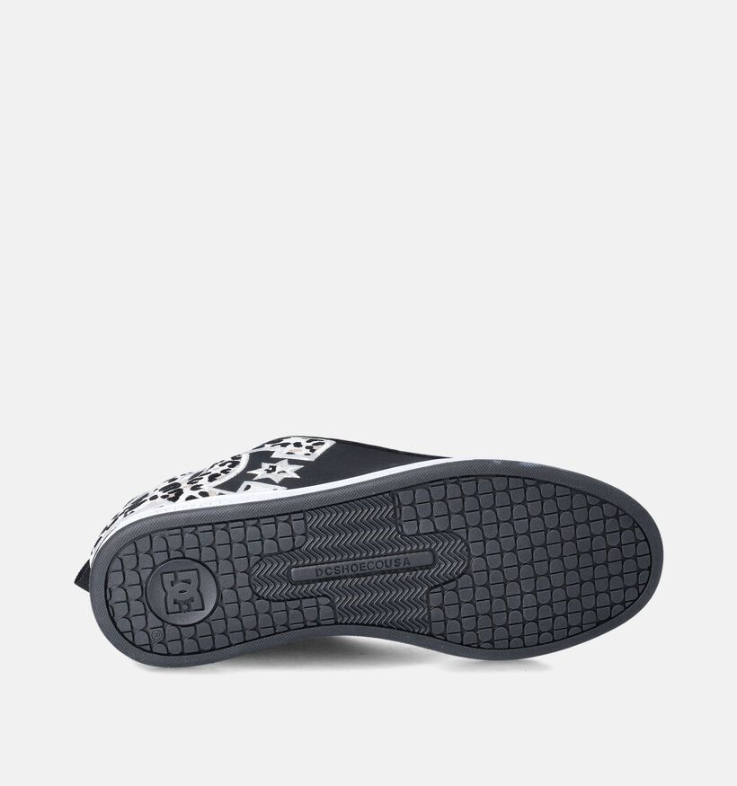DC Shoes Court Graffik Zwarte Skate sneakers voor dames (350832) - geschikt voor steunzolen