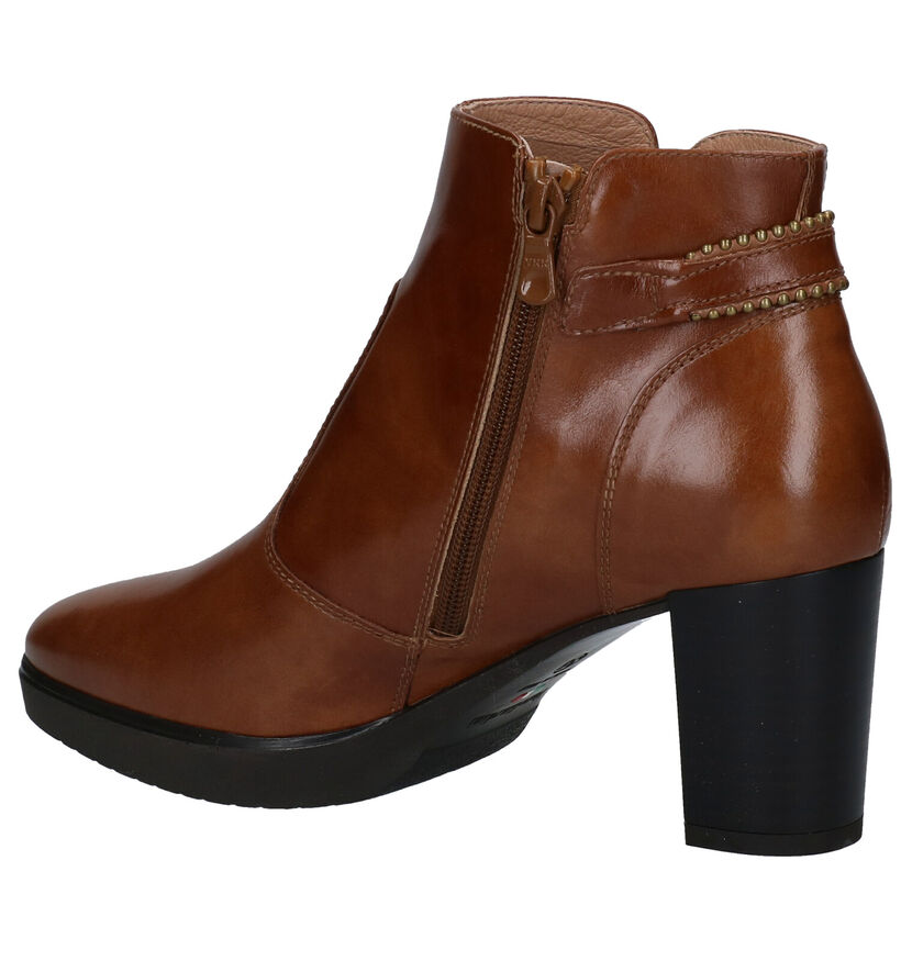 NeroGiardini Cognac Enkellaarzen in leer (278978)