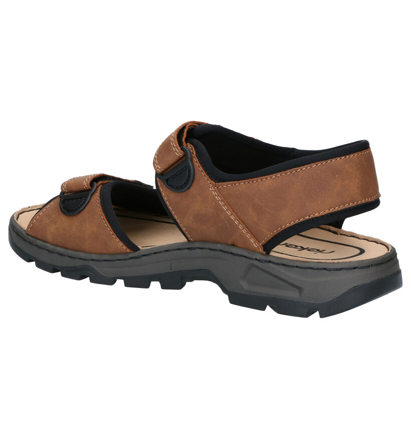 Rieker Sandales en Noir en simili cuir (308621)