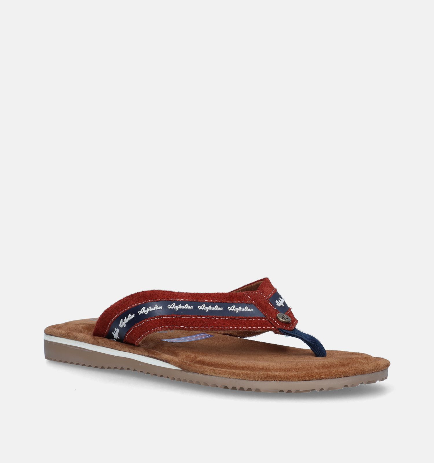 Australian Azurro Cognac Teenslippers Heren Slippers Online op TORFS.BE
