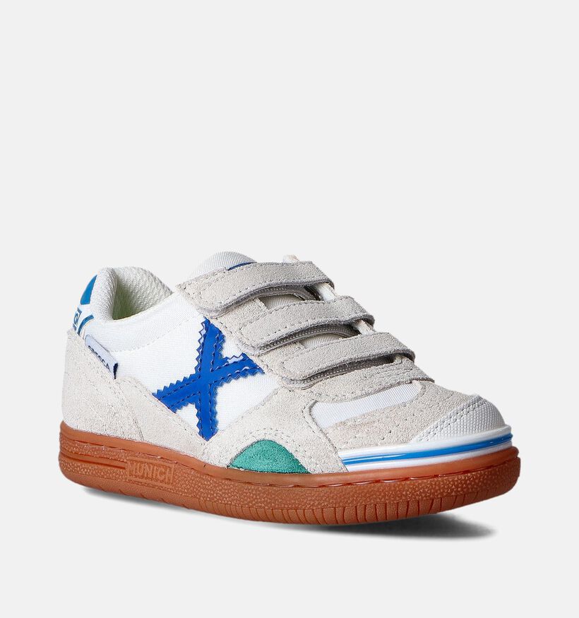 Munich Gresca Kid Velcroschoenen Wit voor jongens (361890)