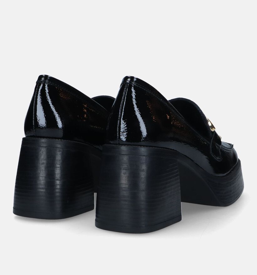 Sweet Lemon Naelle Mocassins avec talon en Noir pour femmes (333328)