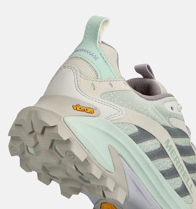Merrell MOAB Speed 2 Groene/Beige Wandelschoenen voor dames (363642) - geschikt voor steunzolen