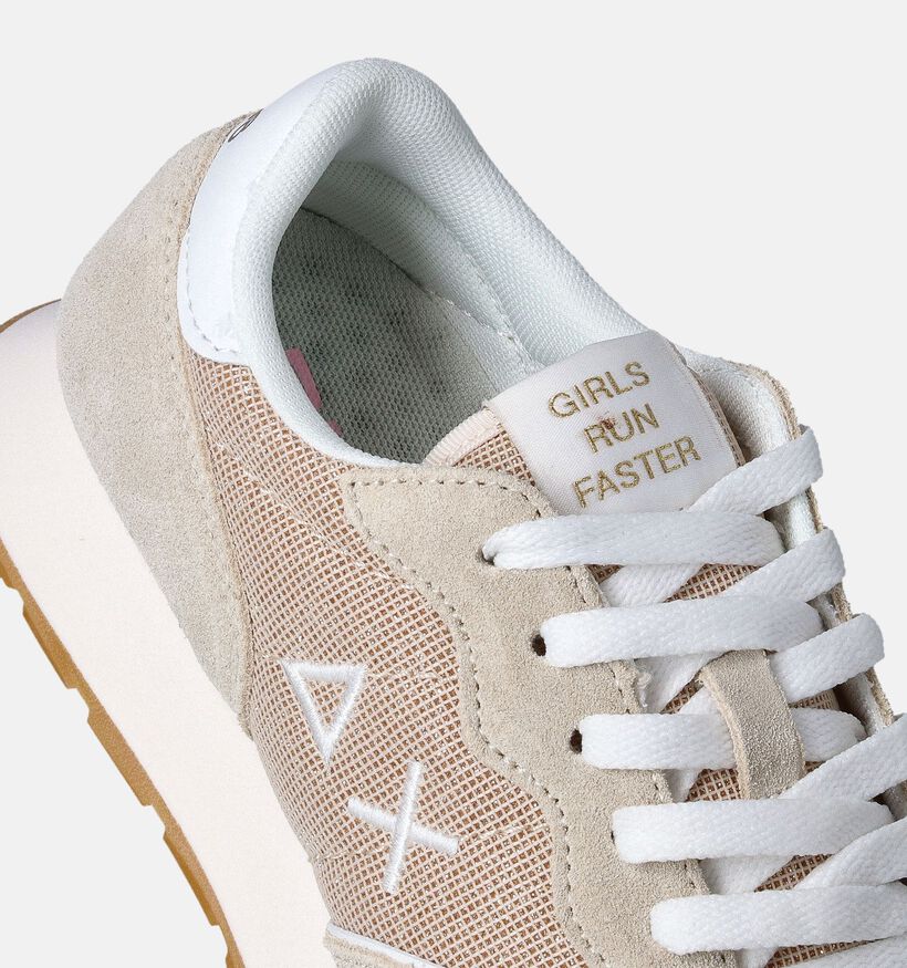 Sun68 Ally Glitter Beige Sneaker voor meisjes (352447) - geschikt voor steunzolen