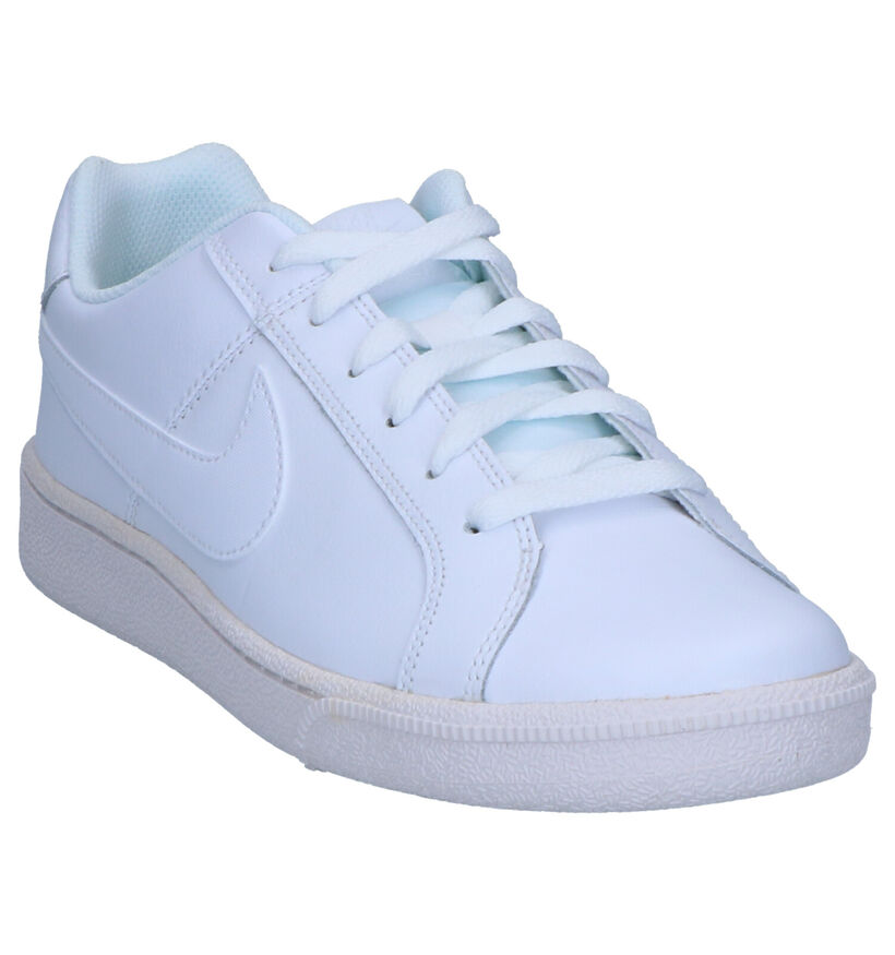 Nike Court Royale Baskets en Blanc en cuir (262194)