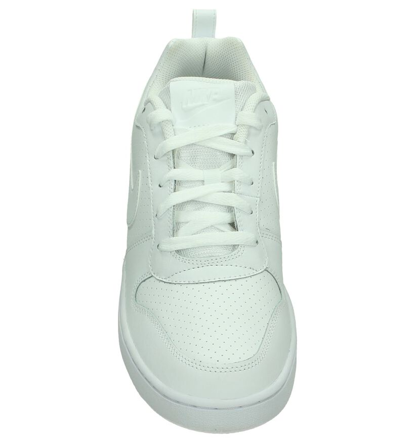Witte Lage Sneakers Nike Court Borough in leer (219389)