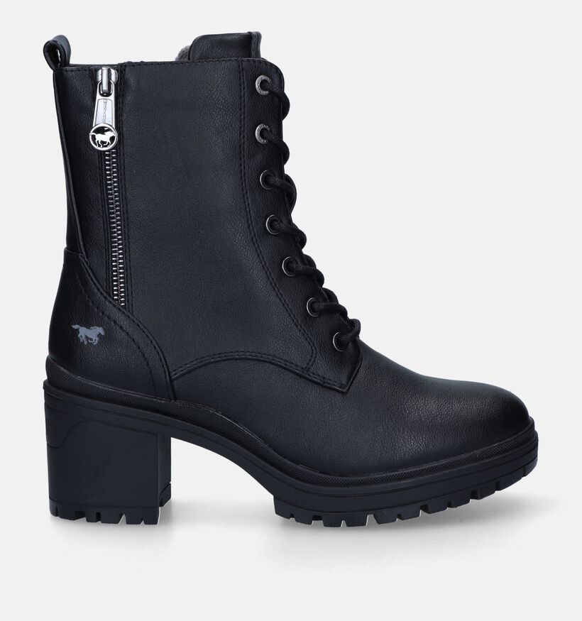 Mustang Zwarte Veterboots voor dames (329647)