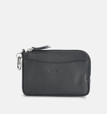 Euro-Leather Portemonnees Zwart/Cognac