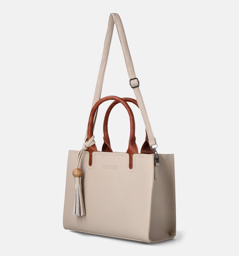 Signatur Sac à Main en Beige pour femmes (359390)