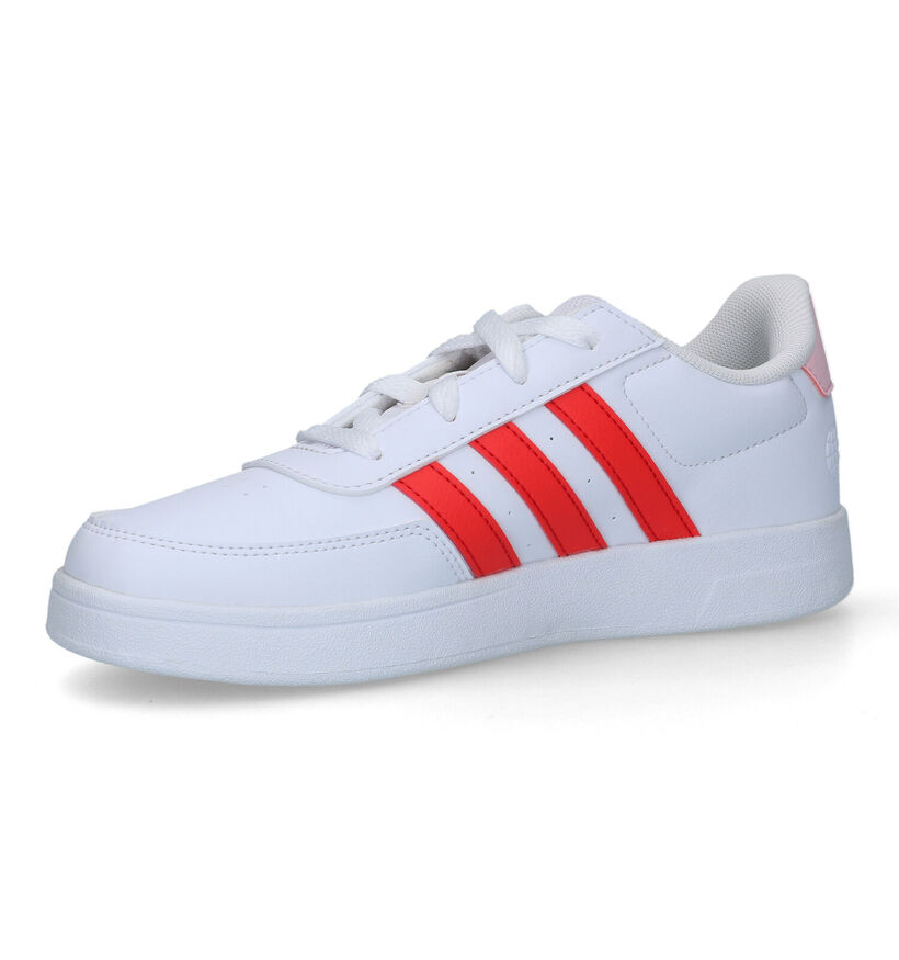 adidas Breaknet 2.0 Witte Sneakers voor meisjes (324678) - geschikt voor steunzolen