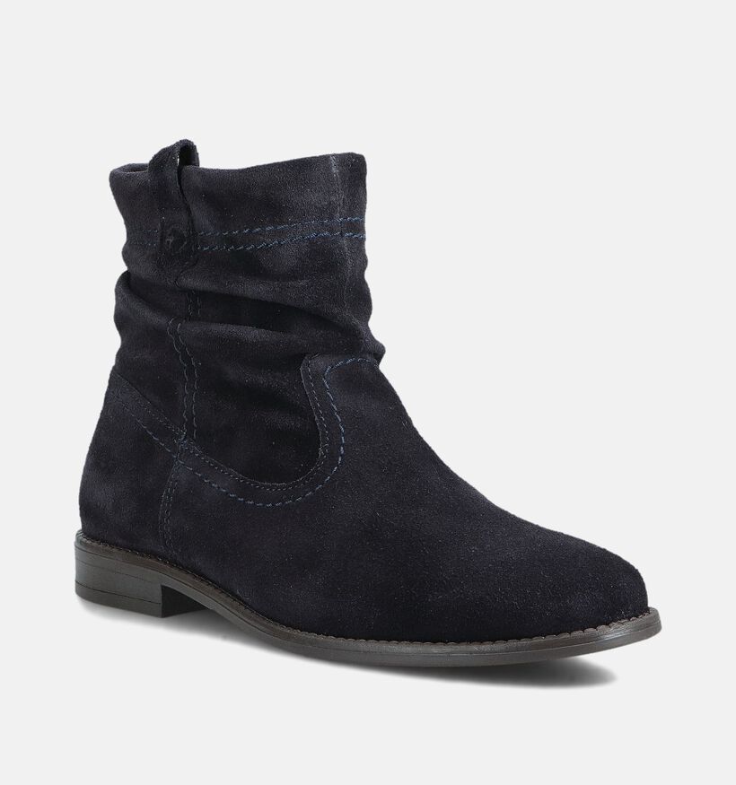 Tamaris Bottines plates en Bleu foncé pour femmes (362763)