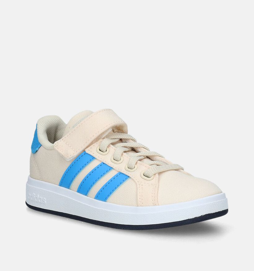 adidas Grand Court 2.0 EL Beige Sneakers voor jongens, meisjes (334845) - geschikt voor steunzolen