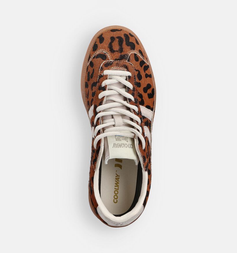 Coolway Duck Bruine Sneakers voor dames (364634) - geschikt voor steunzolen