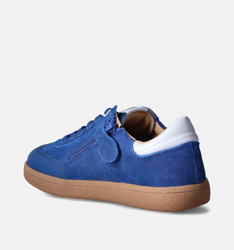 Acebos Chaussures à fermeture éclair/lacets en Bleu pour garçons (355510) - pour semelles orthopédiques