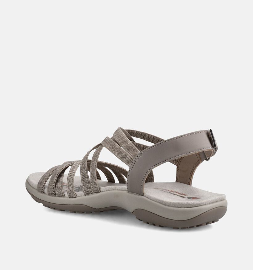 Skechers Reggae Slim Summer Getaway Taupe Sandalen voor dames (371269)