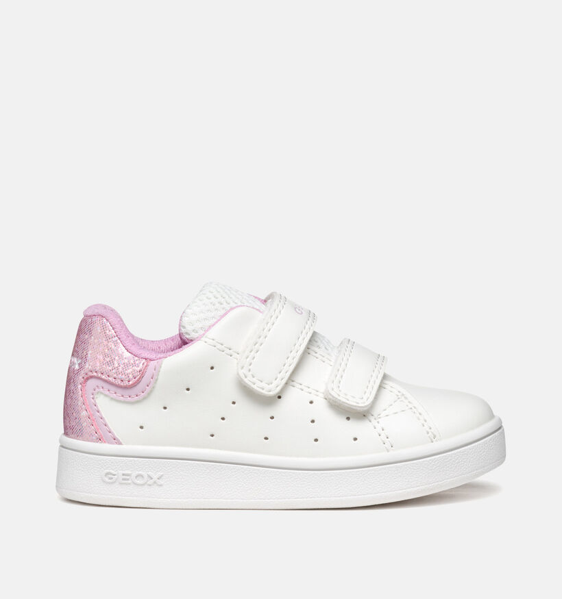 Geox Baskets pour b&eacute;b&eacute; en Blanc pour filles (369995) - pour semelles orthop&eacute;diques