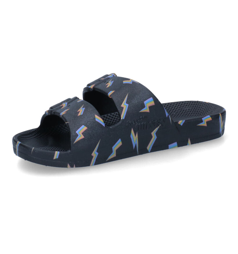 Freedom Moses Bolt Zwarte Slippers voor jongens (307543)