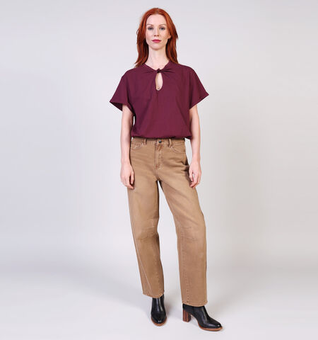 Vila Jeans Marron/Bleu