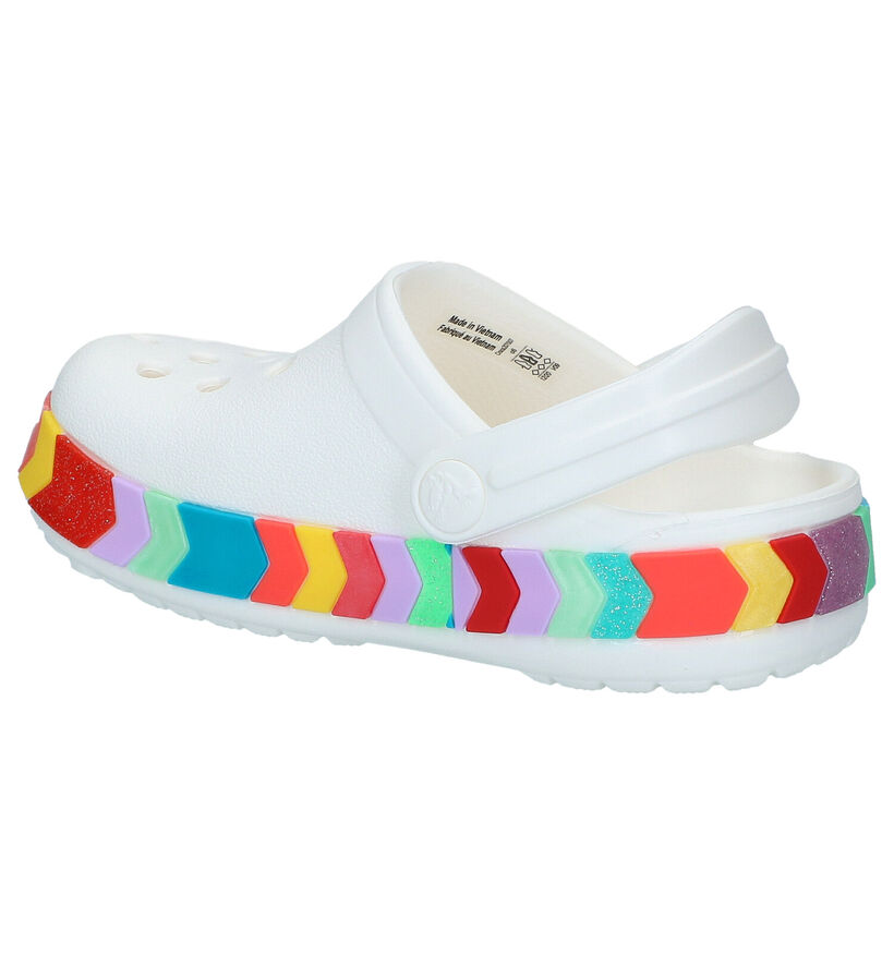 Crocs Chevron Beaded Clog Sandales en Blanc pour filles (289805)