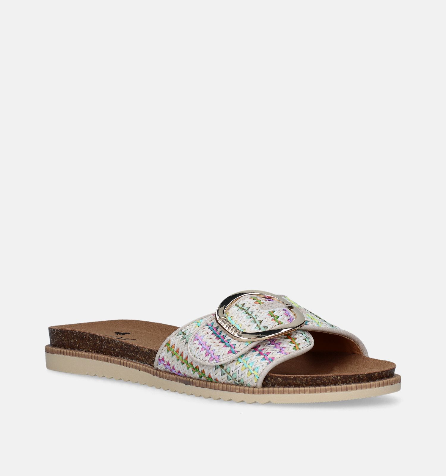 Mustang Witte Slippers Dames Slippers Online op TORFS.BE