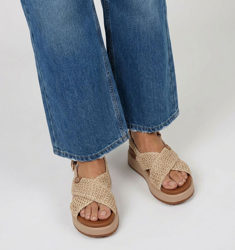 Tamaris Sandales plates en Beige pour femmes (371731)