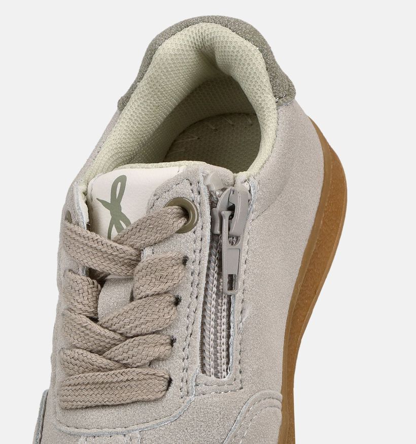 Milo & Mila Baskets en Gris pour filles, gar&ccedil;ons (371196) - pour semelles orthop&eacute;diques