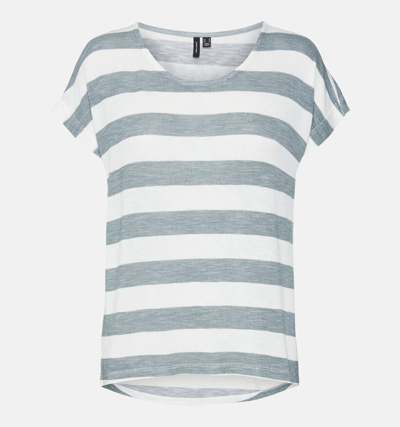 Vero Moda Wide Stripe Groen T-shirt voor dames (345597)