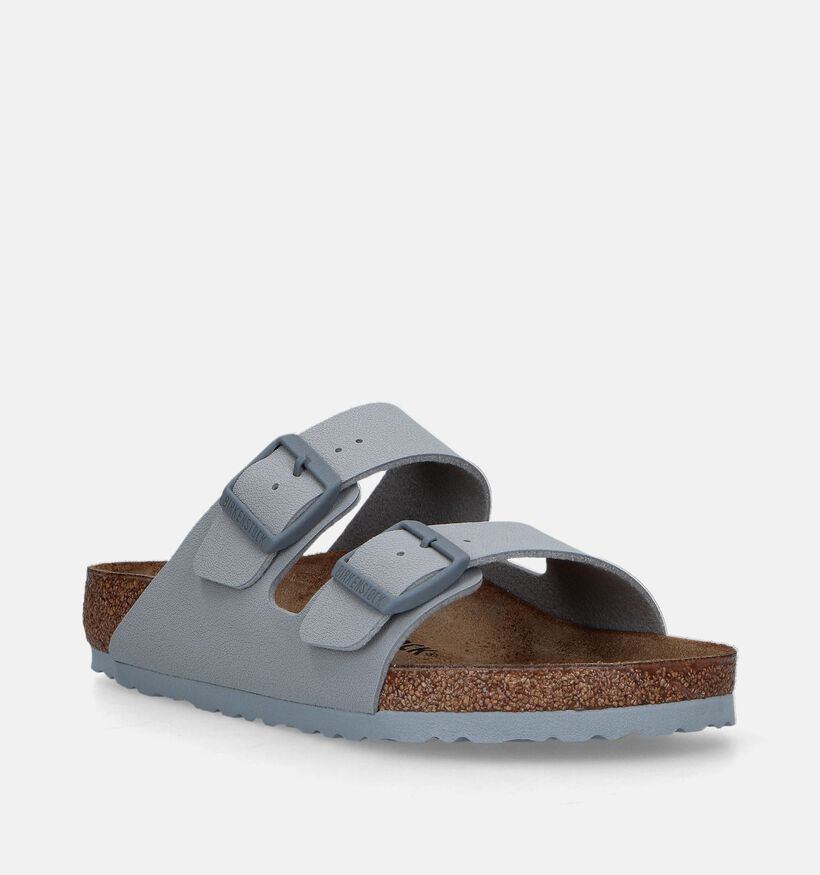 Birkenstock Arizona Birko Flor Nu-pieds en Gris pour femmes (338033)