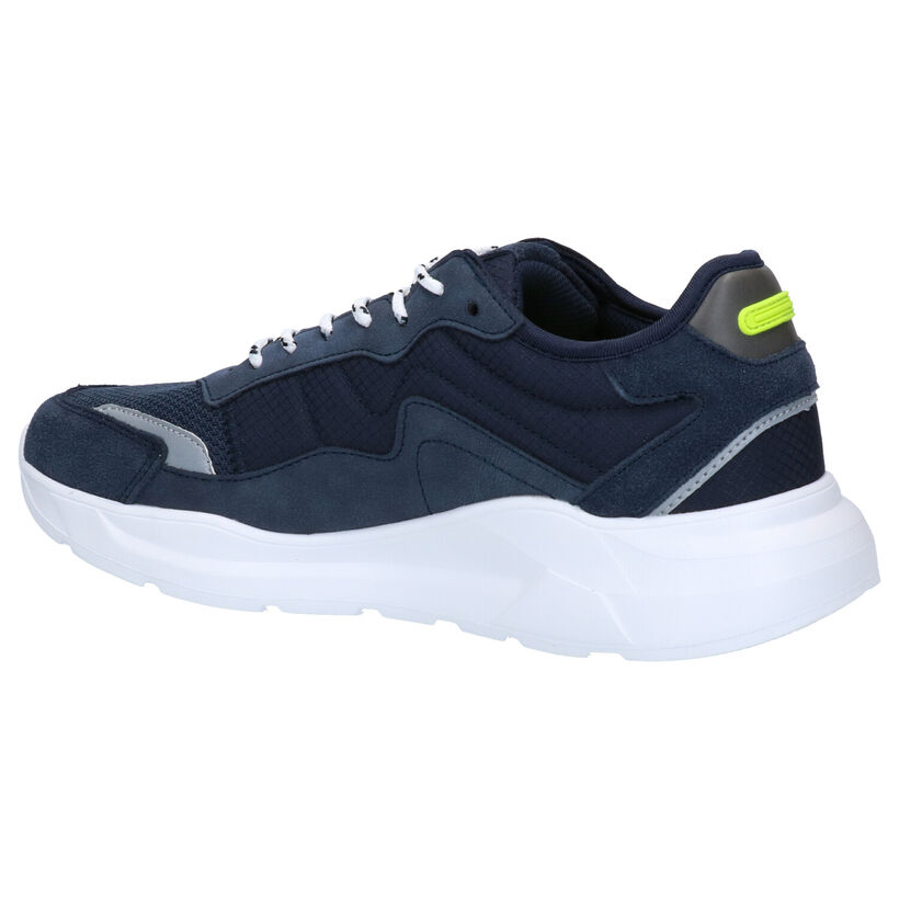 Bullboxer Blauwe Sneakers in daim (272165)