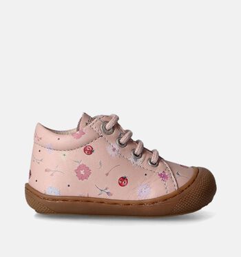 Naturino Cocoon Sneakers Wit/Beige/Roze