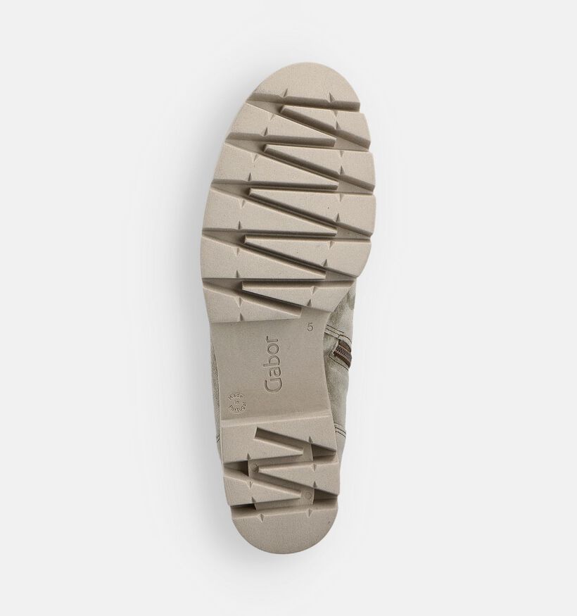 Gabor Kaki Veterbottines voor dames (360281) - geschikt voor steunzolen